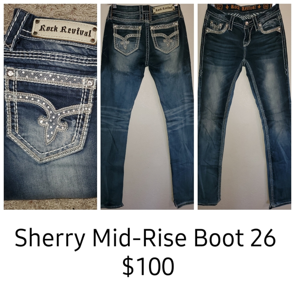 Sherry Mid-Rise Boot Rock Revival Jeans
